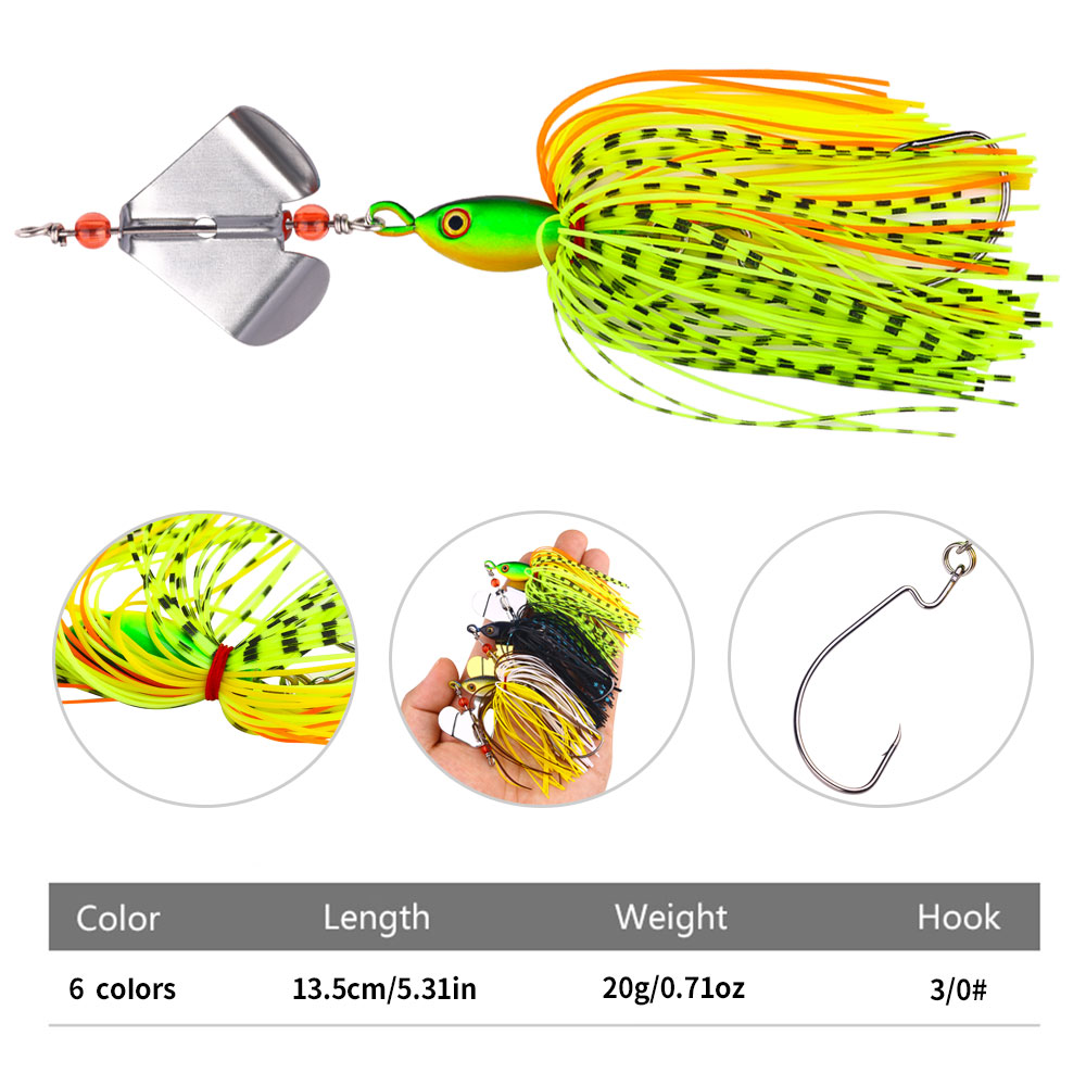 Buzzbait Fishing Lure with Rot – обзор и цена Fishing Lure Blade Bait