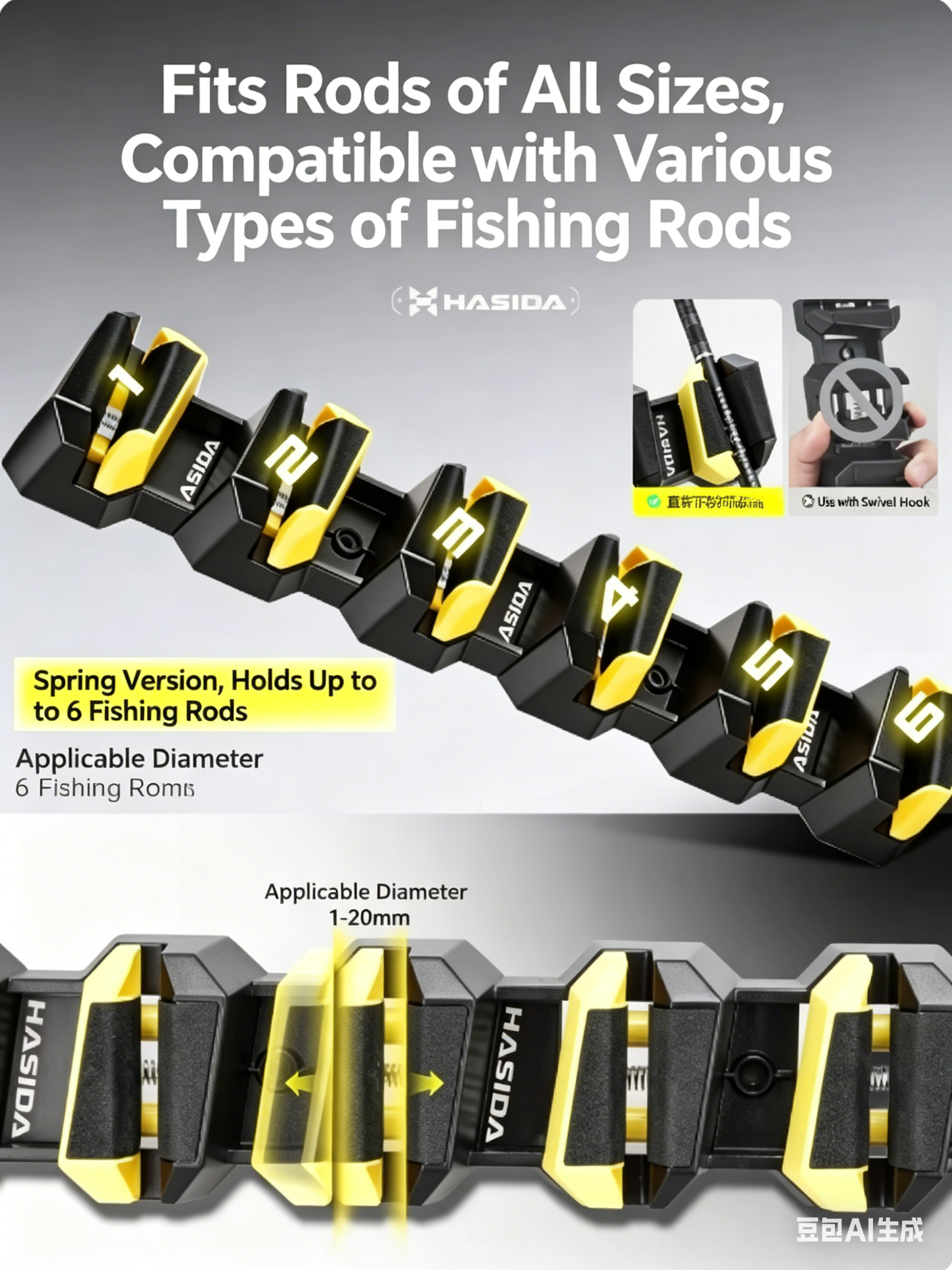 HISTAR Soft Rubber Wall-Mounte – обзор и цена Fishing Lure Accessories