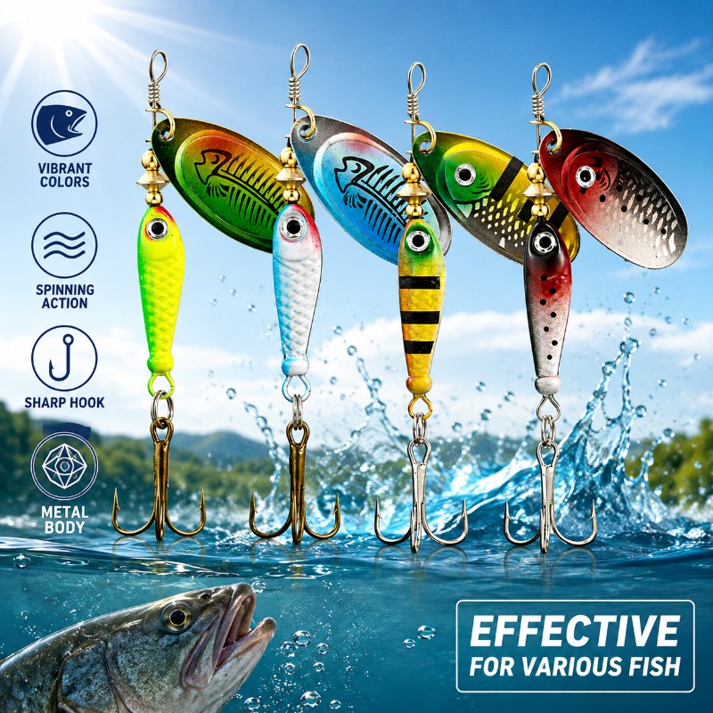 Fishing Spinner Lure Metal Rot – обзор и цена Fishing Lure Blade Bait