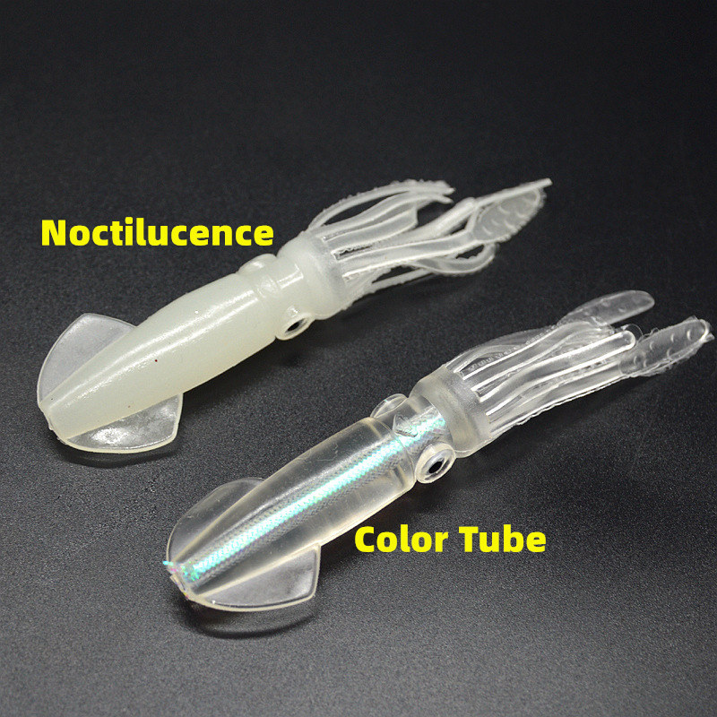 Noctilucence/Color Tube Squid  – обзор и цена Fishing Lure Soft Plastic