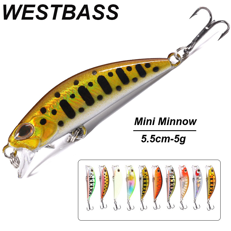 WESTBASS 1PX Micro Minnow Lure – обзор и цена Fishing Lure Swimbait