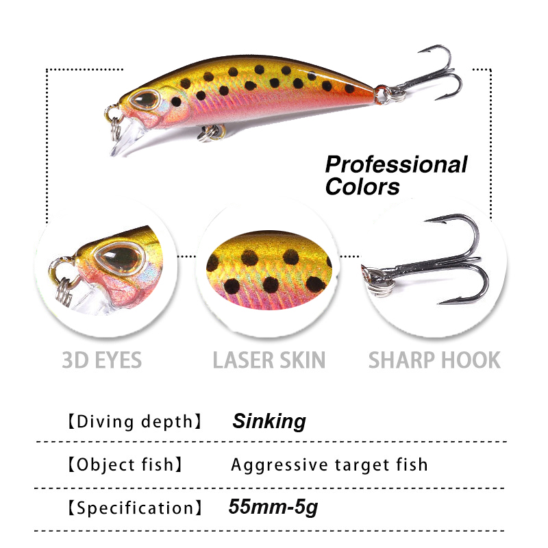 WESTBASS 1PX Micro Minnow Lure – обзор и цена Fishing Lure Swimbait