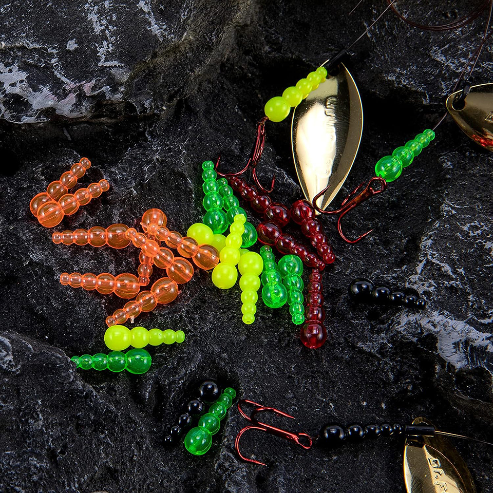 50PCS Stacked Fishing Beads Tr – обзор и цена Fishing Lure Spinner