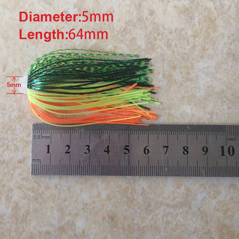 5 pcs/lot 88 Strands 64mm Sili – обзор и цена Fishing Lure Buzzbait