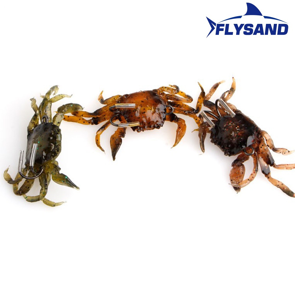 FLYSAND Bionic Crab Silicone S – обзор и цена Fishing Lure Soft Plastic