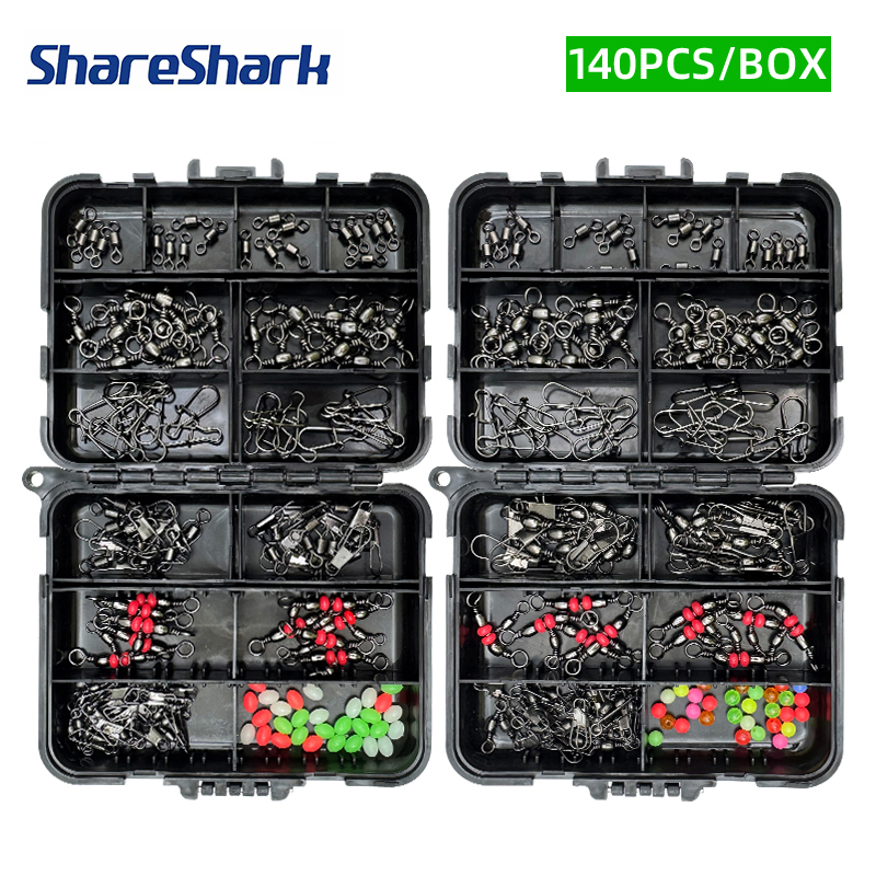ShareShark 140Pcs fishing acce – обзор и цена Fishing Lure Kit