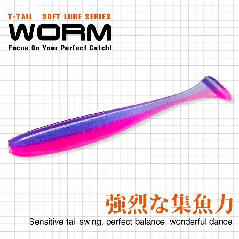 TSURINOYA NEW SIZE 100mm 120mm – обзор и цена Fishing Lure Soft Plastic