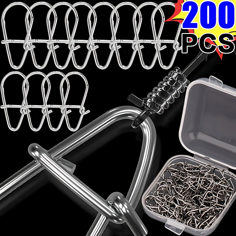 100/200PCS Stainless Steel Fis – обзор и цена Fishing Lure Accessories