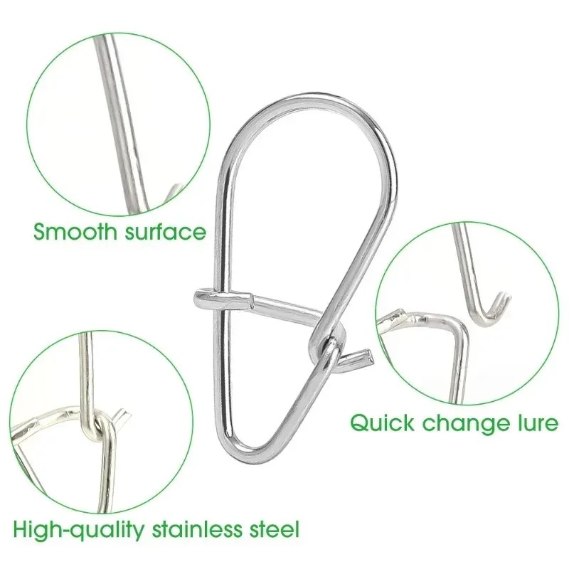 100/200PCS Stainless Steel Fis – обзор и цена Fishing Lure Accessories
