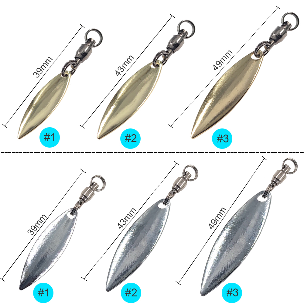 10pcs Willowleaf Blades Spinne – обзор и цена Fishing Lure Blade Bait