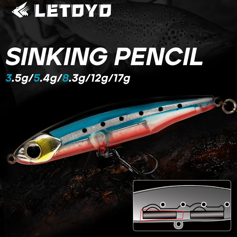 LETOYO Sinking Pencil 17g 12g- – обзор и цена Fishing Lure Swimbait