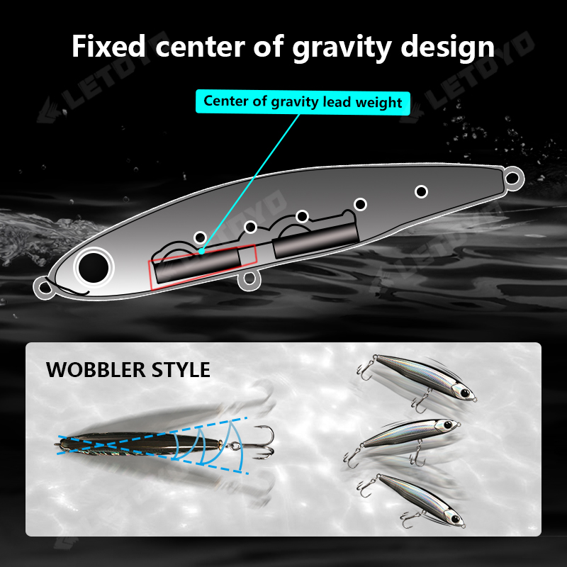 LETOYO Sinking Pencil 17g 12g- – обзор и цена Fishing Lure Swimbait
