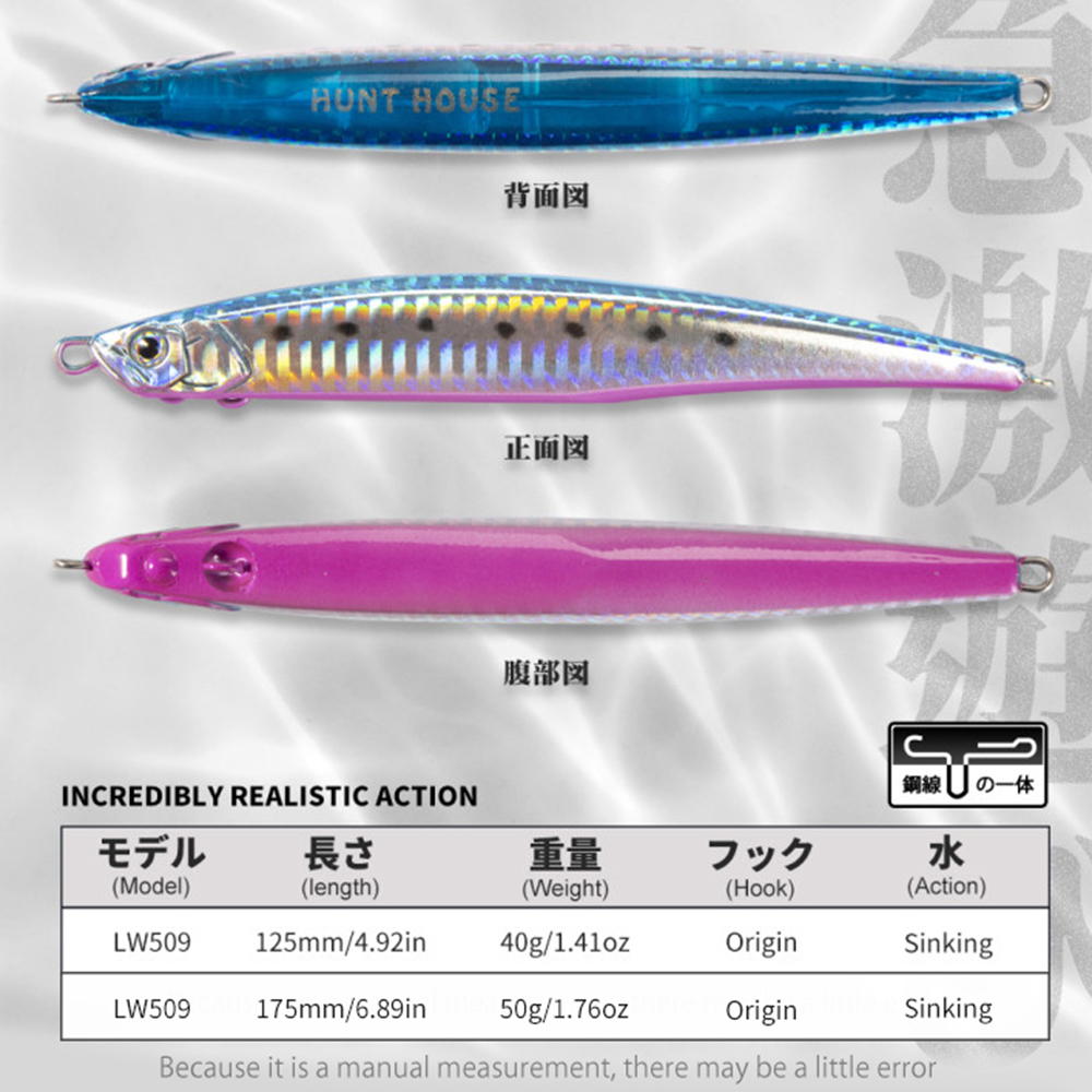 Hunthouse Jerk Press Bait Sink – обзор и цена Fishing Lure Jerkbait
