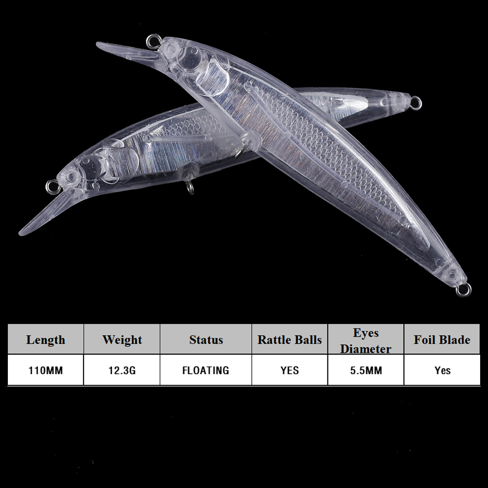 Chan’sHuang 20PCS Unpainted Bl – обзор и цена Fishing Lure Blade Bait