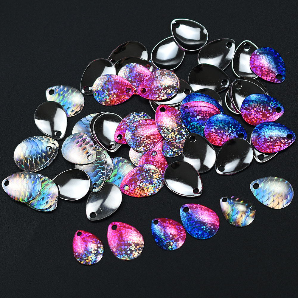 6Pcs Iridescent Fish Scale Spo – обзор и цена Fishing Lure Blade Bait