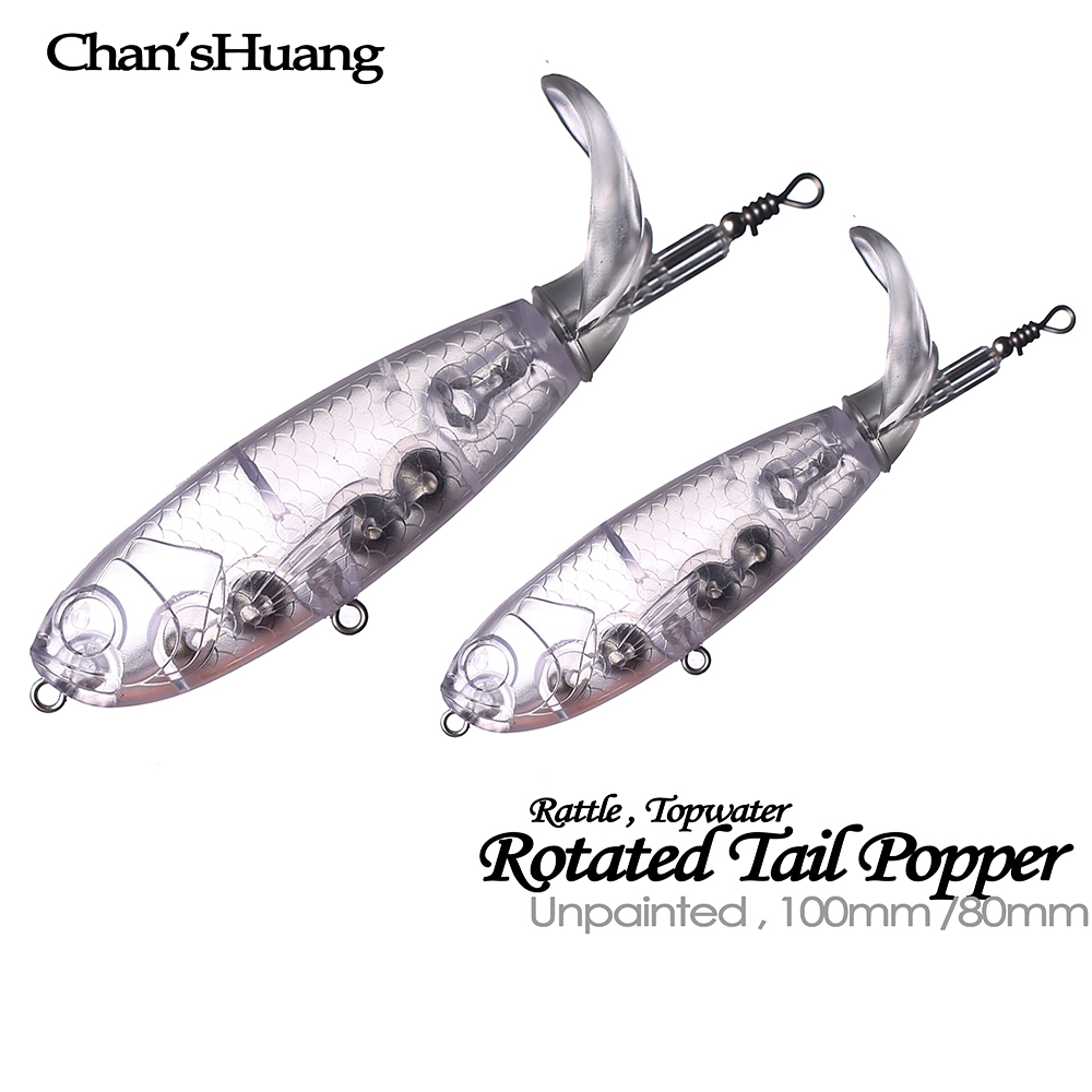 Chan’sHuang 20PCS Unpainted Bl – обзор и цена Fishing Lure Popper