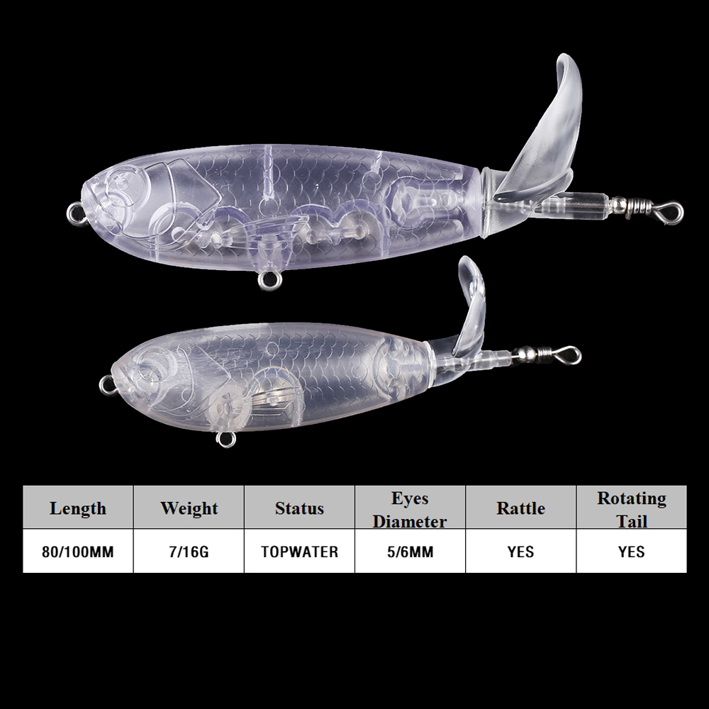 Chan’sHuang 20PCS Unpainted Bl – обзор и цена Fishing Lure Popper