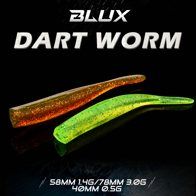 BLUX New Dart Worm Soft Bait 5 – обзор и цена Fishing Lure Soft Plastic
