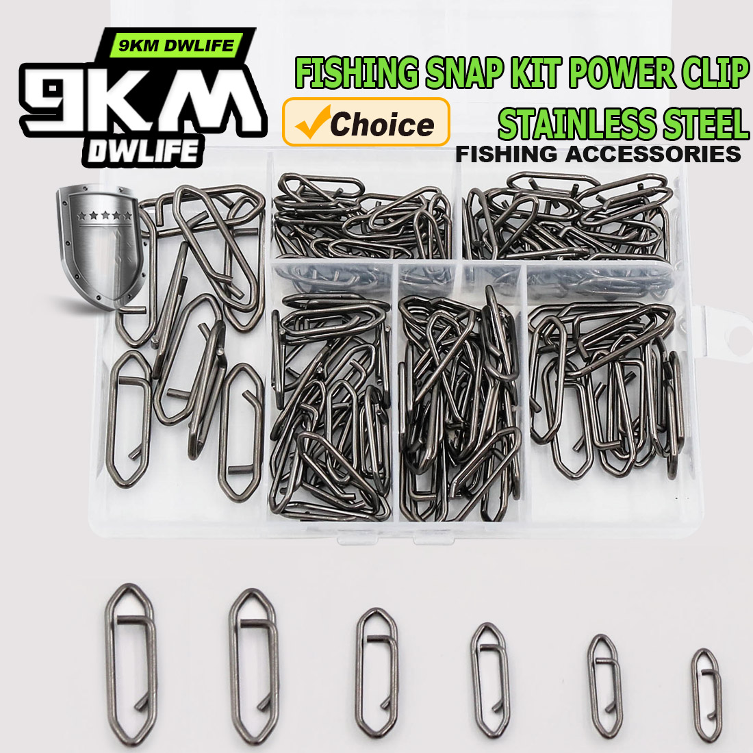 9KM Fishing Snap Kit 110pcs Po – обзор и цена Fishing Lure Kit