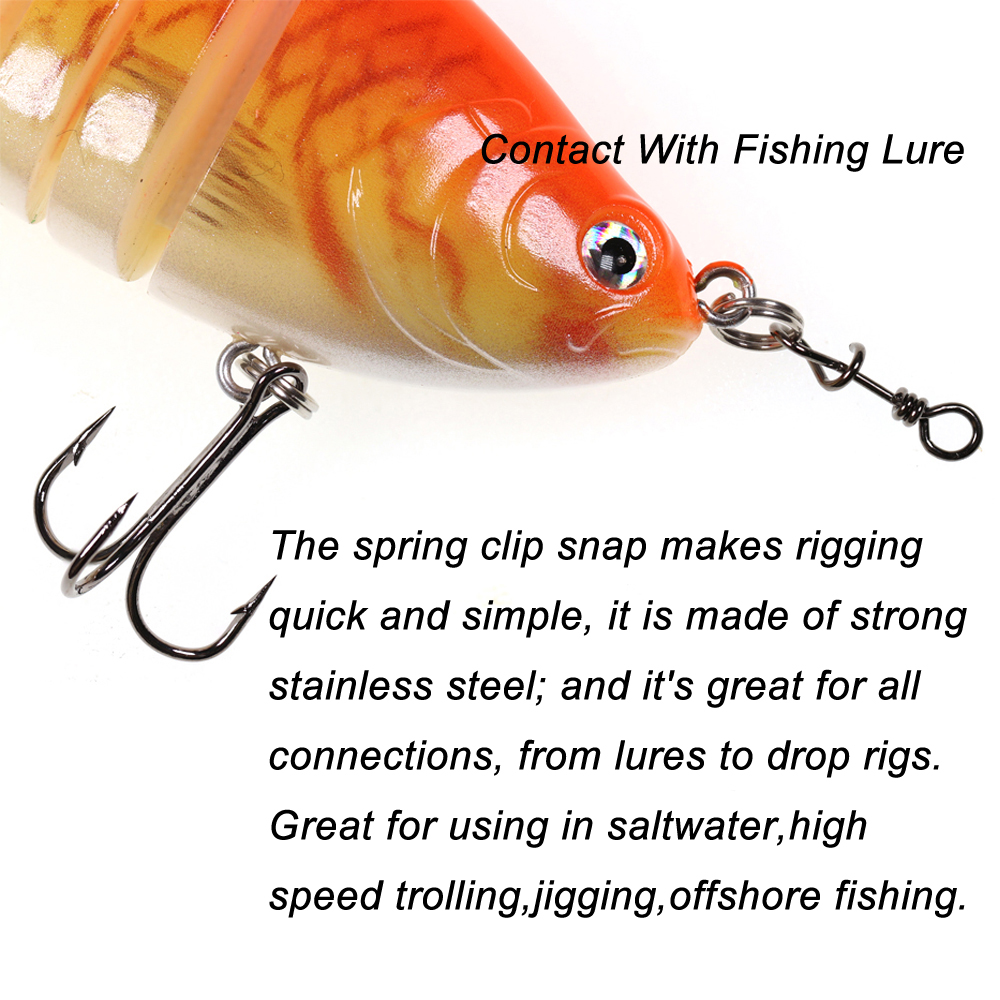 Bimoo 50pcs Stainless Steel Qu – обзор и цена Fishing Lure Accessories