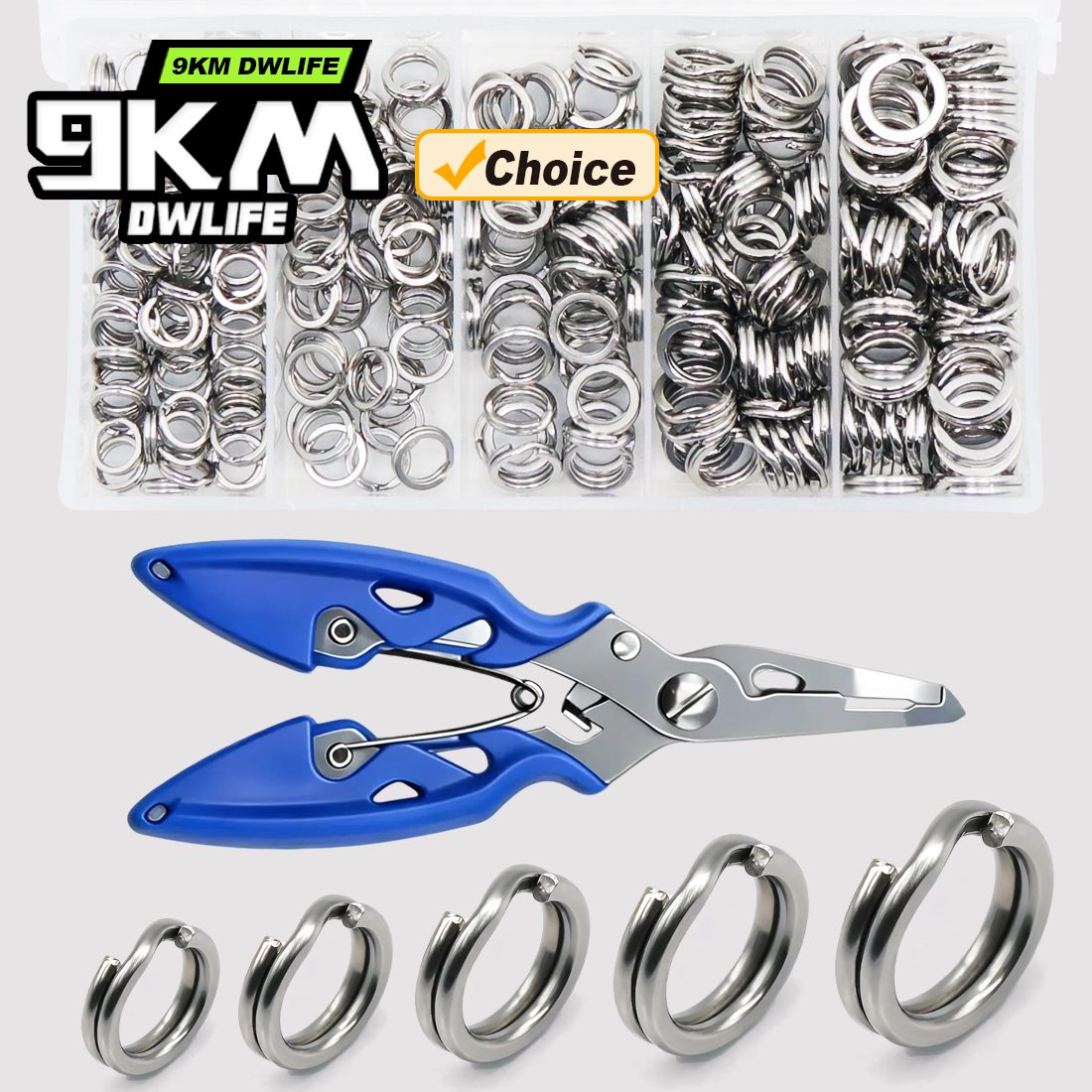 9KM Fishing Split Rings with P – обзор и цена Fishing Lure Kit