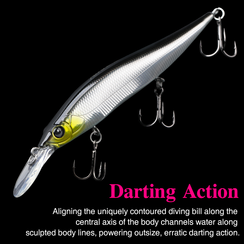 TSURINOYA  Suspending Minnow J – обзор и цена Fishing Lure Jerkbait
