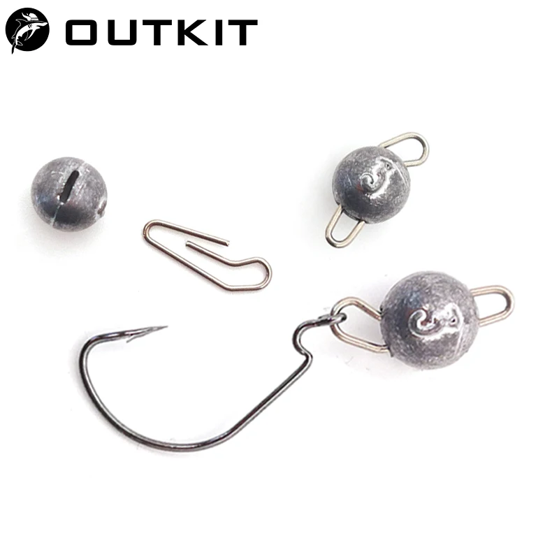 OUTKIT 10pcs/lot Lead Head Sin – обзор и цена Fishing Lure Accessories