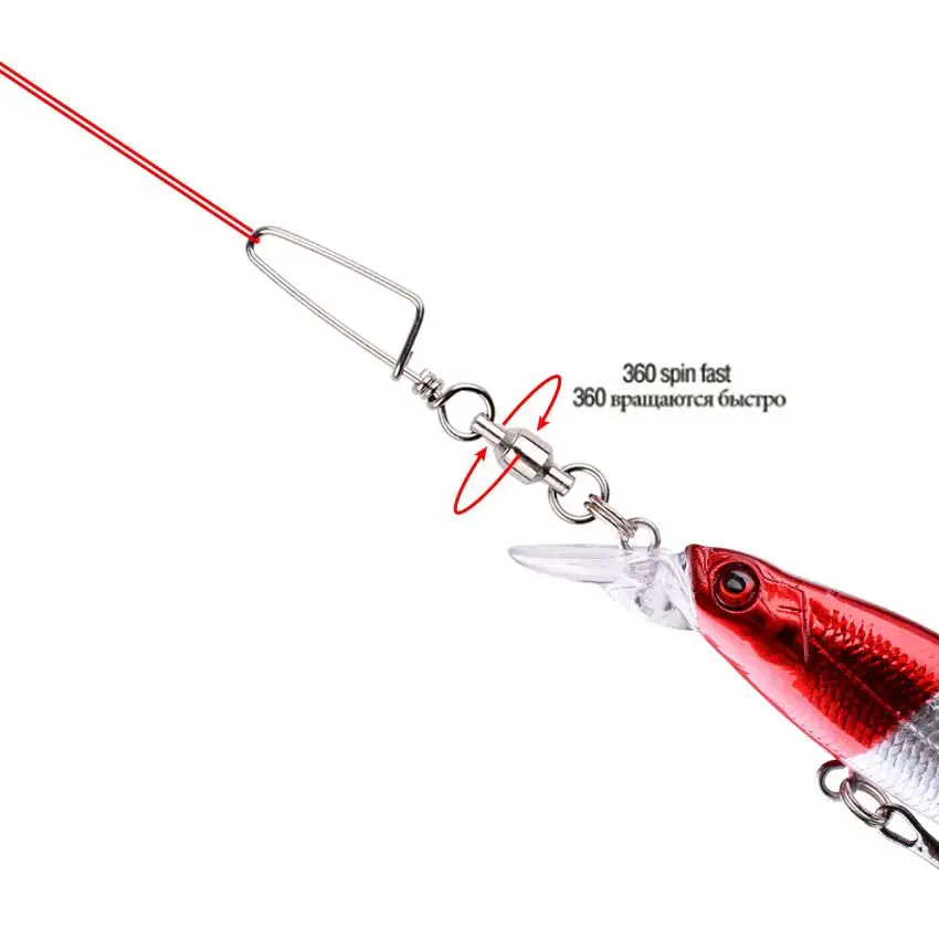 50pcs Fishing Ball Bearing Swi – обзор и цена Fishing Lure Box