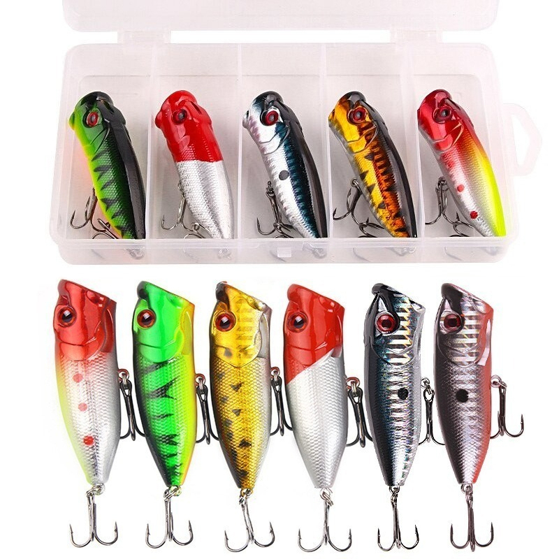 6pcs 6colors（opp bag）/5pcs 5co – обзор и цена Fishing Lure Popper