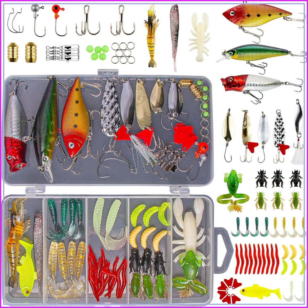 78Pcs Fishing Lures Kit for Ba – обзор и цена Fishing Lure Spoon