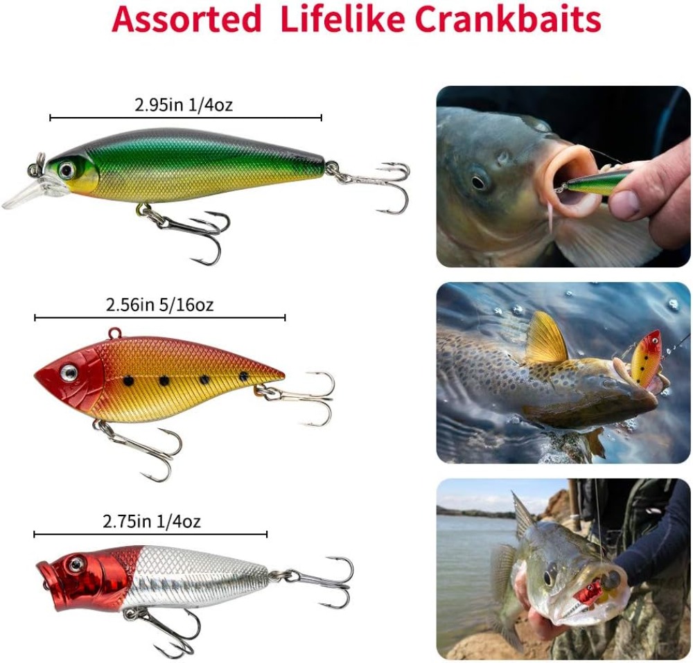 78Pcs Fishing Lures Kit for Ba – обзор и цена Fishing Lure Spoon