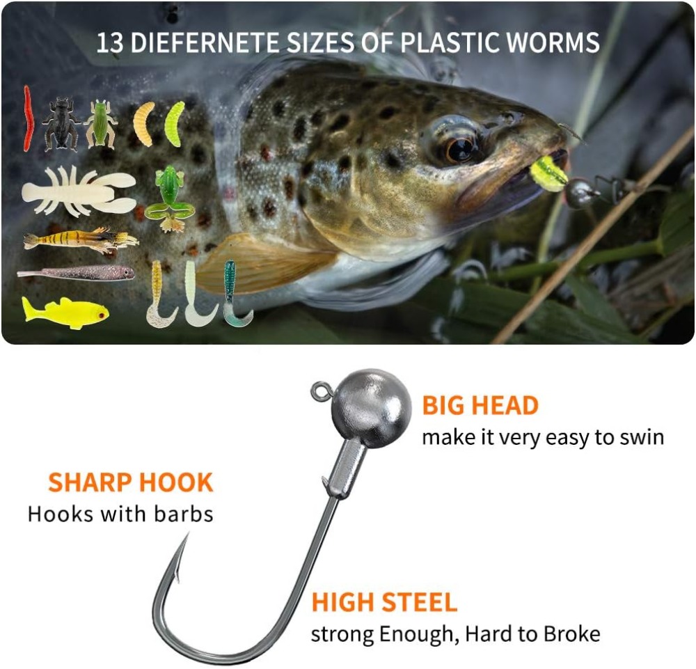 78Pcs Fishing Lures Kit for Ba – обзор и цена Fishing Lure Spoon