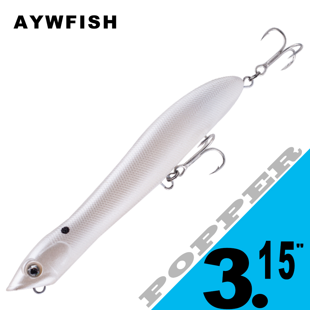 AYWFISH 8CM 6.2G Baby Popper F – обзор и цена Fishing Lure Popper