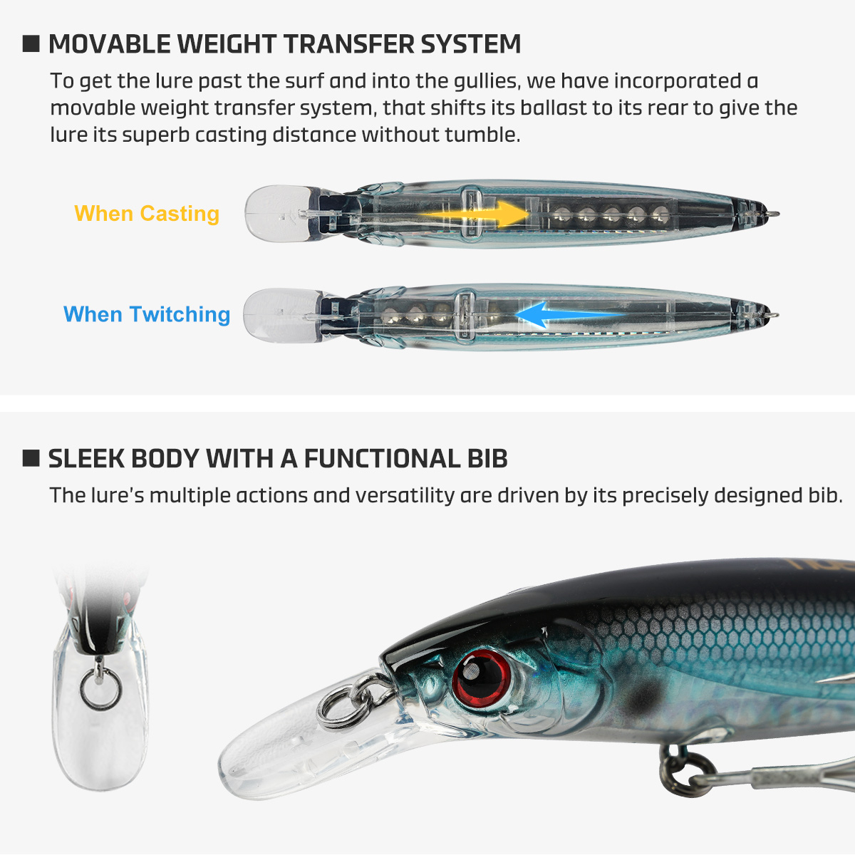 Noeby 100mmm 14g 120mm 22g Jer – обзор и цена Fishing Lure Jerkbait