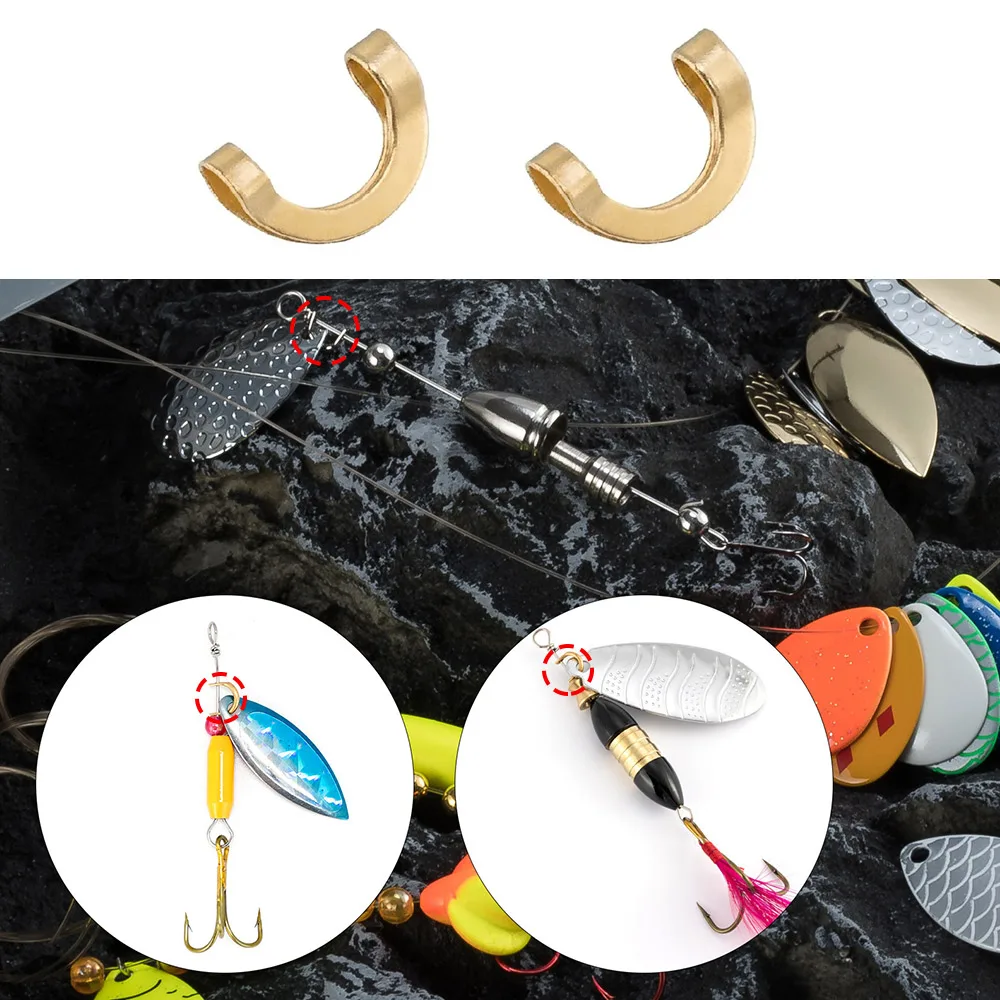 100pcs Fishing U Shaped Fixed  – обзор и цена Fishing Lure Spinnerbait