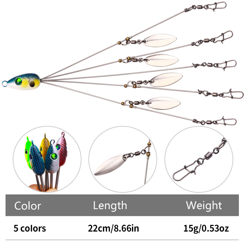 Alabama Rig Spinner Bait Umbre – обзор и цена Fishing Lure Blade Bait